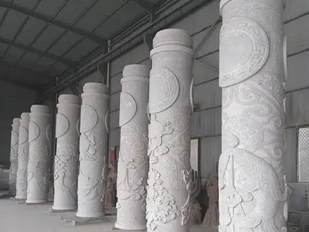 麒麟和龙浮雕浮雕